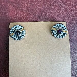 Vintage Signed TJ Renaissance Earrings